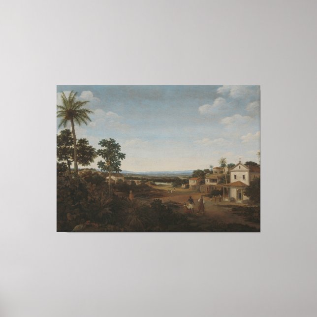 Impressão Em Tela Paisagem no Brasil, Posto Frans Jansz, c. 1665 - c (Frente)