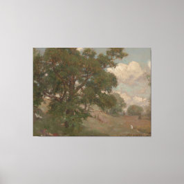 Impressão Em Tela Paisagem Pastoral Louis Loeb(Americano, 1866-1909)