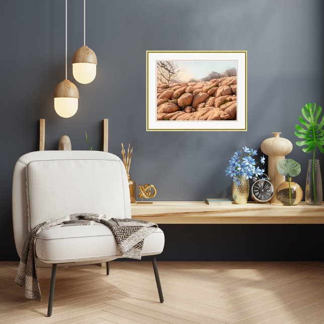 Impressão Em Tela Paisagem Rocky - Impressão de Tela Esticada (Criador carregado)