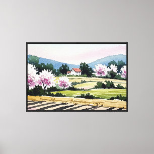 Impressão Em Tela Paisagem rural