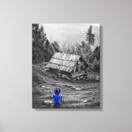 Impressão Em Tela Paisagem rural fotografia minimalista