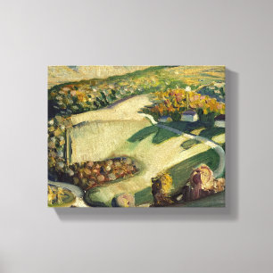 Impressão Em Tela Paisagem rural por Grant Wood