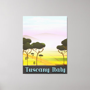 Impressão Em Tela Paisagem viagem da Toscana Itália.