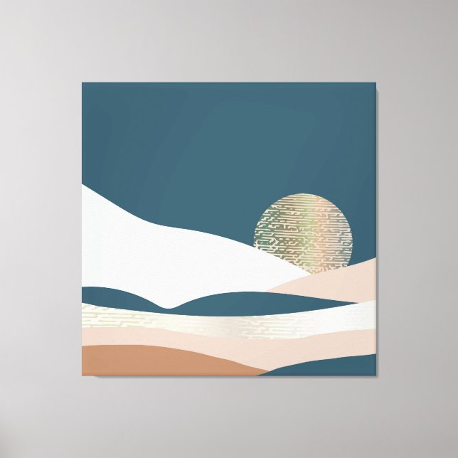 Impressão Em Tela paisagens abstrato (Frente)