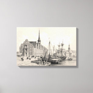 Impressão Em Tela Palácio Borsen e Christianborg