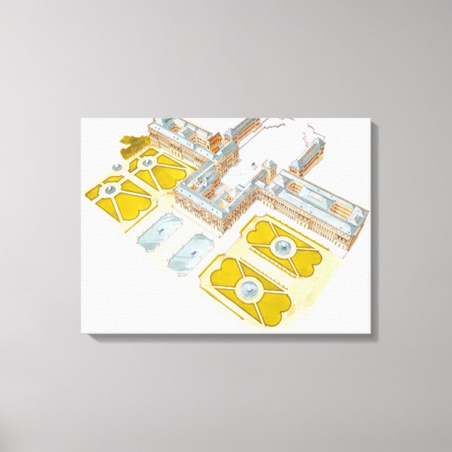 Impressão Em Tela Palácio de Versalhes. França (Frente)