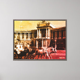 Impressão Em Tela Palácio Hofburg Viena Áustria Vintage