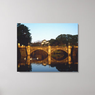 Impressão Em Tela Palácio Imperial, Ponte Nijubashi, Tóquio, Japão