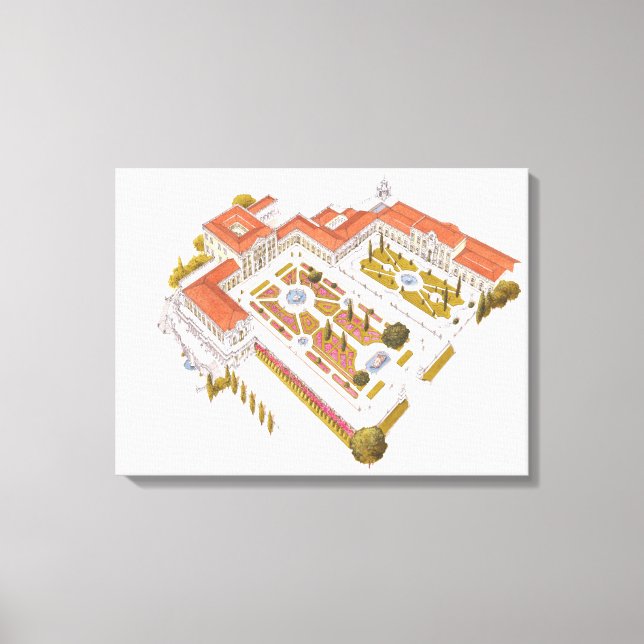 Impressão Em Tela Palácio Nacional Queluz. Lisboa Portugal (Frente)