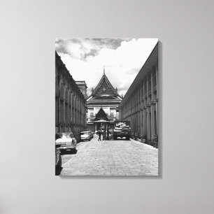 Impressão Em Tela Palácio Real de Banguecoque Tailândia Vintage