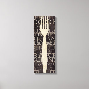 Impressão Em Tela Palavras da cozinha