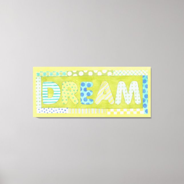 Impressão Em Tela Palavras inspiradoras de Megan Meagher | Sonho (Frente)