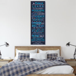 Impressão Em Tela Palavras Motivacionais Personalizadas para Graduad