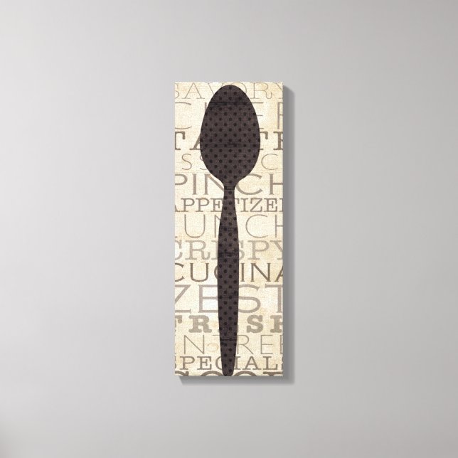 Impressão Em Tela Palavras para a cozinha (Frente)