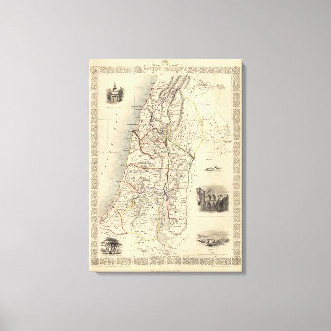 Impressão Em Tela Palestina Antiga (Frente)