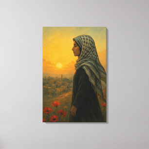 Impressão Em Tela Palestina - Esperança e força