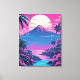 Impressão Em Tela Palm Paradise: Uma Fuga Solar Tropical Tranquila