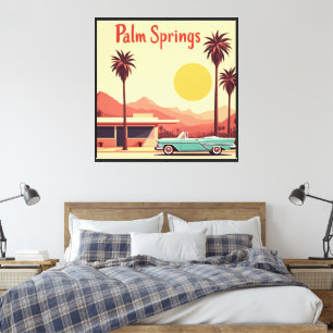Impressão Em Tela Palm Springs de Meados do Século