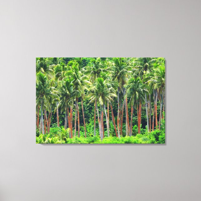Impressão Em Tela PALM VERMELHO 24x36 (Frente)