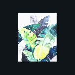 Impressão Em Tela Palmas de Crepúsculo - Folhas de Palma<br><div class="desc">"Twilight Palms II" de Grace Popp. Apresenta uma coleção de verde tropical em estilo aquarela.</div>