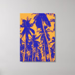 Impressão Em Tela Palmas de Estilo de pop-Arte em Azul e Laranja<br><div class="desc">Imagem de Palm Trees de Estilo de pop-Arte em Azul e Laranja</div>