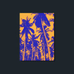 Impressão Em Tela Palmas de Estilo de pop-Arte em Azul e Laranja<br><div class="desc">Imagem de Palm Trees de Estilo de pop-Arte em Azul e Laranja</div>