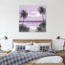 Impressão Em Tela Palmeiras em Arte Purple AI