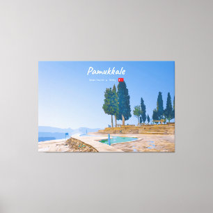 Impressão Em Tela Pamukkale, Turquia - Piscinas Termais