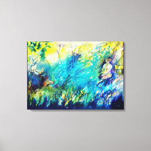 IMPRESSÃO EM TELA PAN BRINCANDO FLUTA E CERVEJA EM TERRA VERDE