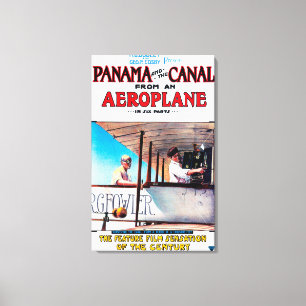 Impressão Em Tela Panamá e o cargo do Promo do filme do avião do