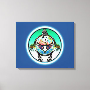 Impressão Em Tela Panda da tartaruga