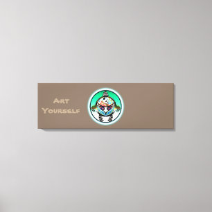 Impressão Em Tela Panda da tartaruga