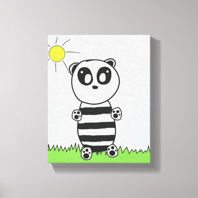 Impressão Em Tela Panda Kids (Frente)