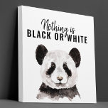 Impressão Em Tela Panda Negra E Branca Moderna Engraçada Com Citação<br><div class="desc">Panda Negra E Branca Moderna Engraçada Com Citação</div>
