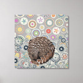 Impressão Em Tela pangolin mandala