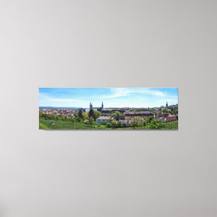 Impressão Em Tela Panorama da antiga cidade histórica de Bamberg, Al
