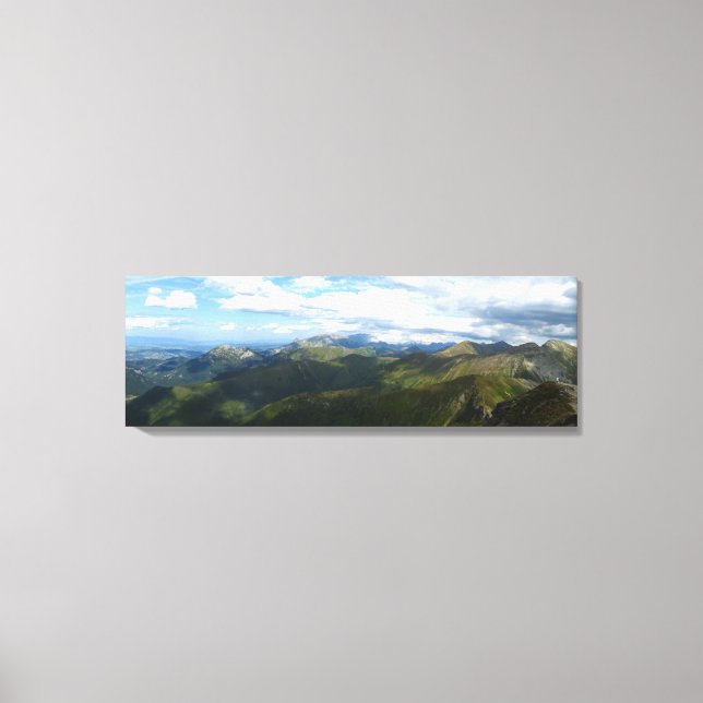 Impressão Em Tela Panorama de Wolowiec, Tatras (Frente)