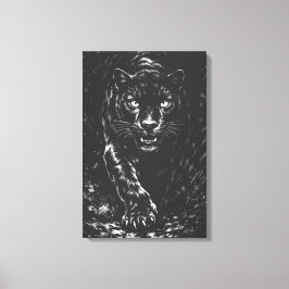 Impressão Em Tela Pantera Negra — por BurnsInHell