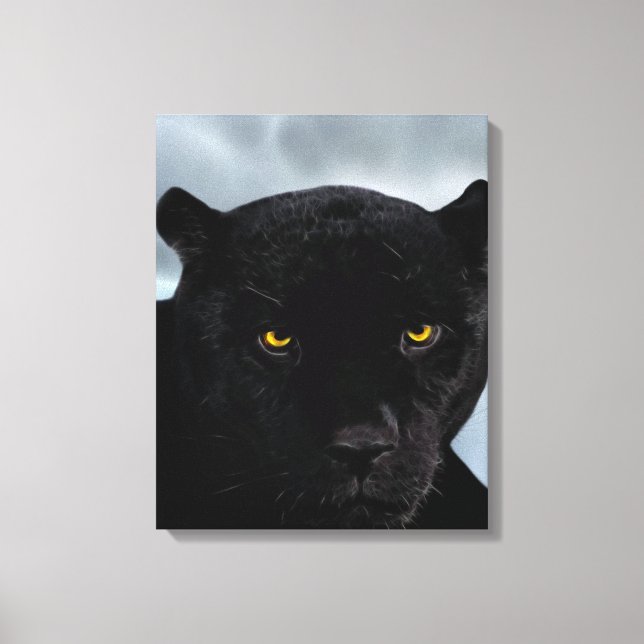 Impressão Em Tela Panthera preto (Frente)