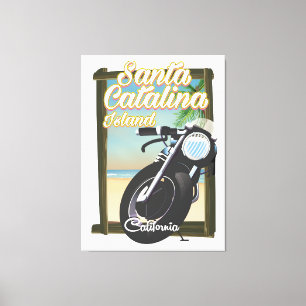 Impressão Em Tela Papai noel Catalina Island, California USA