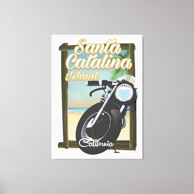 Impressão Em Tela Papai noel Catalina Island, California USA (Frente)