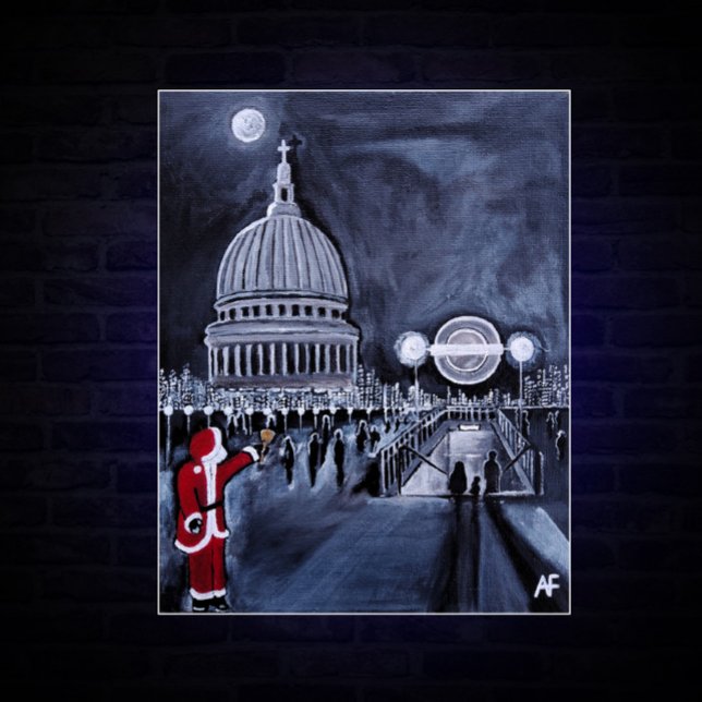 Impressão Em Tela Papais noeis em Londres Painting por Alfred Fox (Criador carregado)