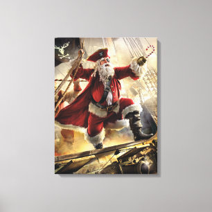 Impressão Em Tela Papais noeis piratas