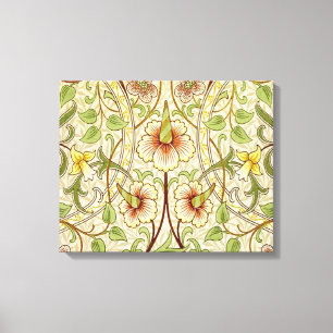 Impressão Em Tela Papel de Parede Flor Clássico Narciso William Morr