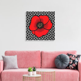 Impressão Em Tela Papoula do Jardim Gótico Poppy