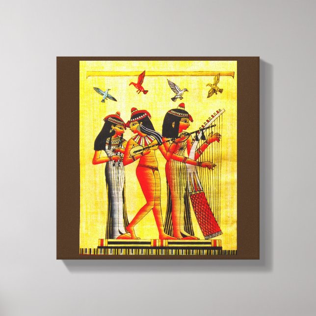Impressão Em Tela Papyrus, Amizade Egípcia (Frente)