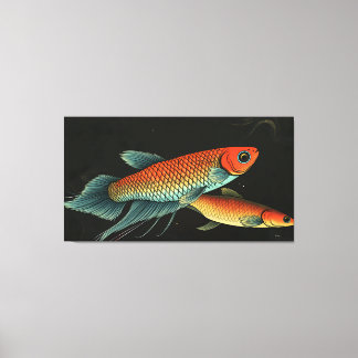 Impressão Em Tela Par de Betta selvagem