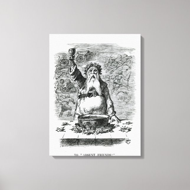 Impressão Em Tela Para Amigos Ausentes! (Frente)