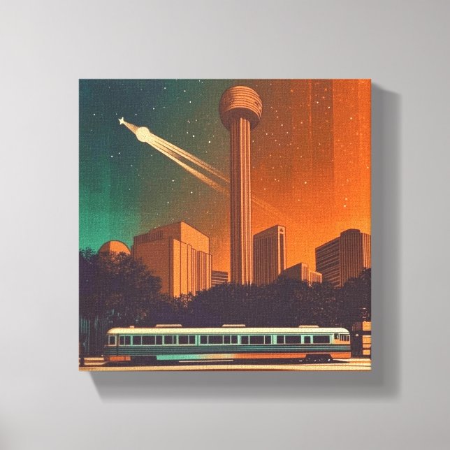 Impressão Em Tela Para as Estrelas daqui (Frente)