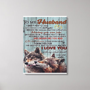 Impressão Em Tela Para o meu Design do marido, novo presente para ca